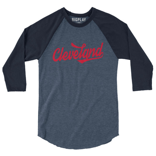 CLEVELAND Script, Baseball Tee